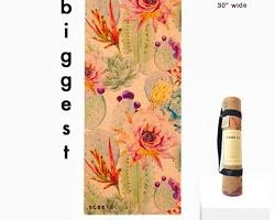 Scoria Cork Yoga Mat plantbased inks