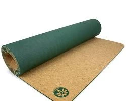 Yoloha Cork Yoga Mat natural rubber base